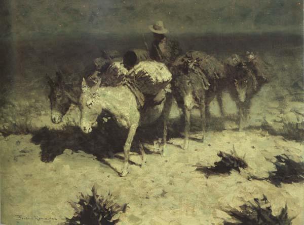 Frederic Remington The Desert Prospector (mk43) Norge oil painting art
